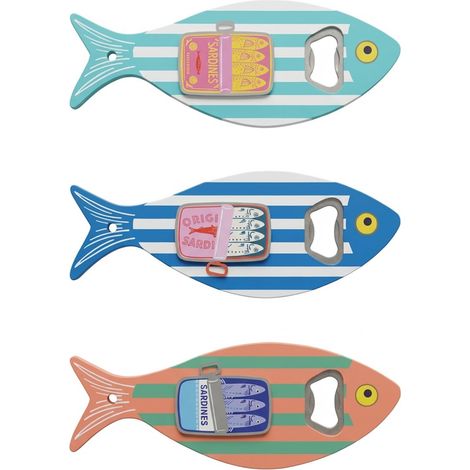 Apribottiglie magnetico in resina - Decorazione colorata e divertente