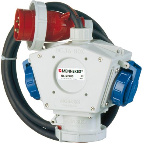 Distributeur 'Š¢ trois voies "Delta box" 230/400 V, 16 A