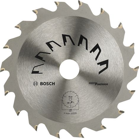 Bosch Kreissägeblatt PRECISION, DIY, 140 x 20 x 2,5 mm, 18 (1/2)