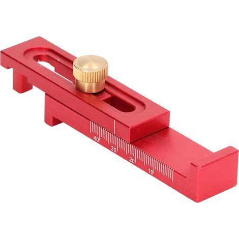Règle de mesure de profondeur, jauge d'écart de scie en alliage d'aluminium 5-40mm outil pour couper les fentes T2 (1/5)
