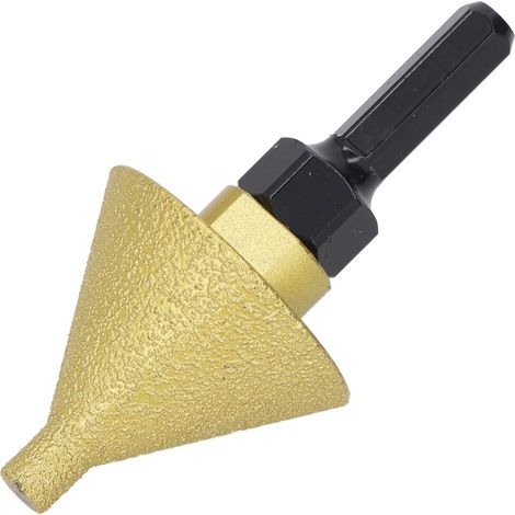 Foret Diamant Biseautage Chanfrein 50mm Grain 50 pour Meuleuse avec Tige Adaptatrice M14 pour Marbre Quartz Carrelage (1/5)