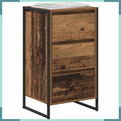 Meuble bas - 886550 - Bois ancien - Bois d'ingénierie - Avec tiroir (1/5)