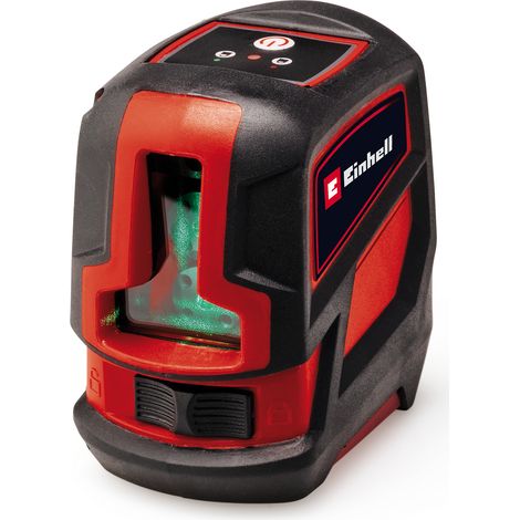 Einhell Kreuzlinienlaser TC-LL 2 G (selbstnivellierend, horizontale/vertikale grüne Laserlinien, digitale Wasserwaage, 1/4" Stativgewinde, inkl. Tasche & Universalklemme) (1/5)