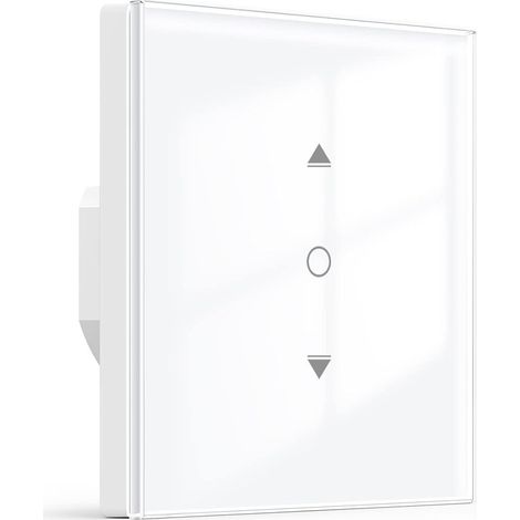 【6.1ème Gen】 Interrupteur Volet Roulant Connecté, Interrupteur de Rideau Compatible avec et , Contrôle de Pourcentage, Contrôle à Distance, 2.4G WiFi【Fil Neutre Requis】 (1/5)