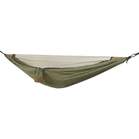 Hamac Anti-Moustiques Léger avec Moustiquaire Intégrée, 280x140cm, Vert Camouflage - Parfait pour Randonnée et Voyage (1/5)