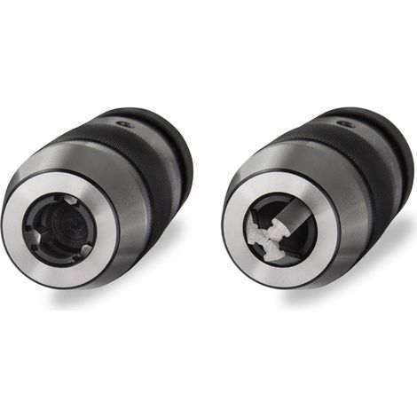Schlüsselloses, selbstspannendes Bohrfutter B16 1-16 mm + MT2-B16-Aufnahme für MK2-Bohrmaschine (1/4)