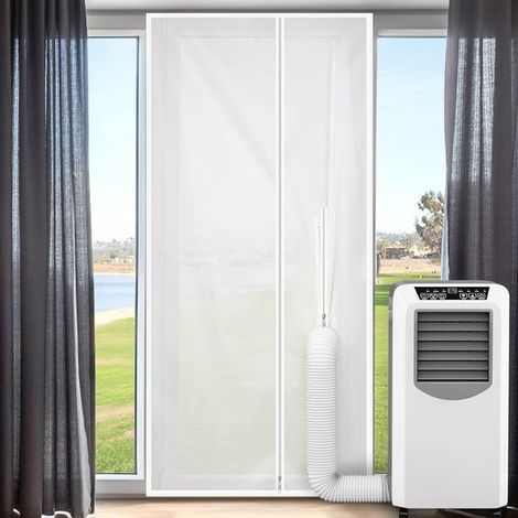 Türdichtung für mobile Klimageräte 90 x 210 cm – Wasserdichtes 210D-Polyester – Einfache Montage ohne Bohren – Insekten- und UV-beständig (1/5)