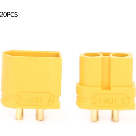 10 paires connecteurs mâle/femelle XT60U plaqués or en laiton, haute intensité pour modèles RC avions (1/5)