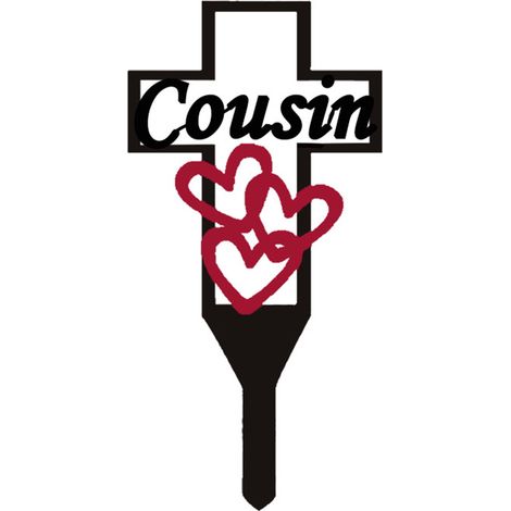 Croix commémorative métallique Élément décoratif en métal peint durable Cross Grave Garden Stake Blanc/Noir (30x15cm, 75g) pour jardin et cimetière (1/5)
