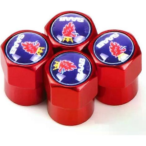 Bouchons de valve de roue universels en métal neufs, compatibles avec SAAB SCANIA 9-3, 93, 9-5, 9 3, 9000 et 9 5. Accessoires auto Shry (1/4)