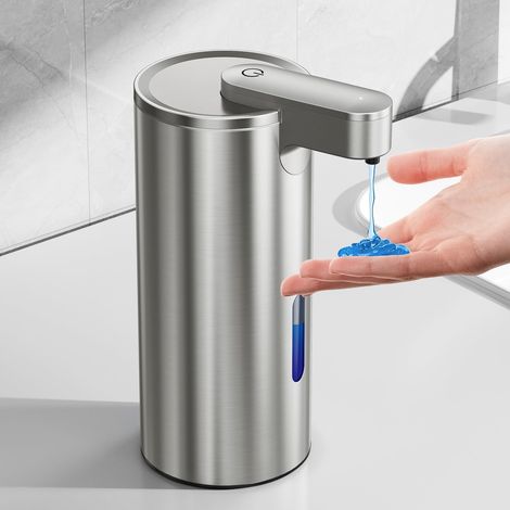 Distributor of soap automatic without contact, stainless steel, 3 levels, adjustable to 3 levels, with pump to sensor rechargeable, for soap liquid of kitchen and of bathroom (1/5)