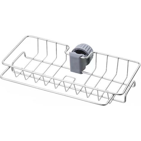 Estante de ducha de acero inoxidable, apto para tubos redondos de 18-25 mm, 27,5 x 15 cm, 1 unidad. (1/4)