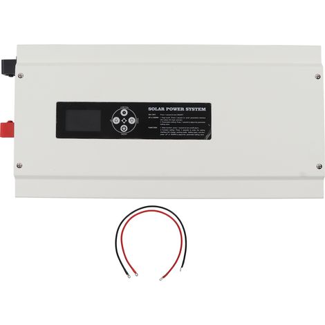 Onduleur solaire 3000W 24V, commutation automatique des modes, paramètres réglables, entrée/sortie 220VAC, onde sinusoïdale pure, convertisseur de puissance à réglage flexible. (1/5)