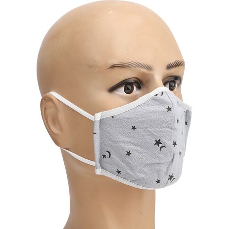 Masque anti-pollution respirant pour enfants, anti-poussière, lavable, gris (1/4)