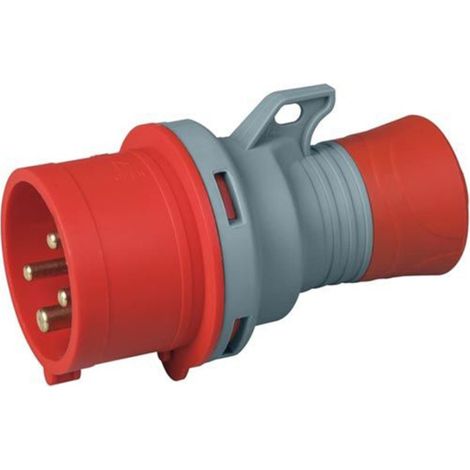 Spina industriale 380V a cablaggio rapido, 3P+T, 16A, IP54, rosso - Rosi 1009214R