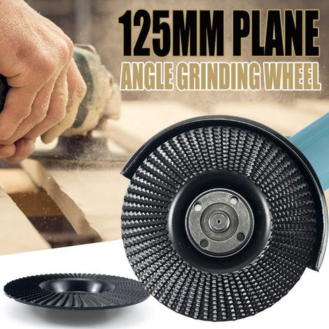Disque Rabot Bois Meuleuse d'Angle 125x22mm Biseauté Noir Acier Haute Carbone Coupe Ponçage Sculpture Menuiserie Bricolage (1/5)