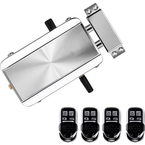 Serrure de porte électronique sans fil avec télécommande sans fil avec télécommande Keyless Entry Serrure électronique anti-vol Deadbolt Système de contrôle d'accès pour maison, hôtel,