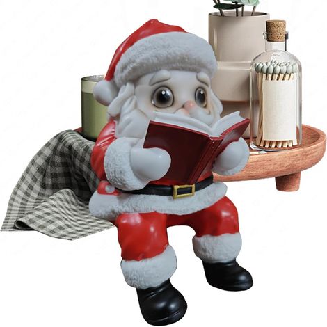 Luminaire De Noël Père Noël Lisant Un Livre Veilleuse (1/5)