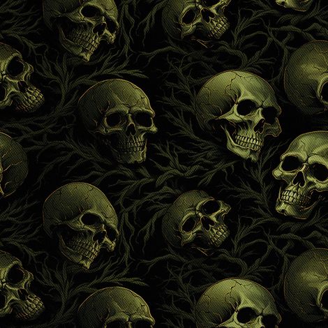 Tela decorativa para exteriores Oxford - Motivo de calavera I DX4641 (1/5)