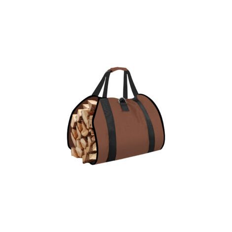 1 Stück, Wachs-Canvas-Kaminholzträger-Handtasche – Brennholz-Holzträger, extra große, robuste Handtasche, 99 x 46 cm (1/5)