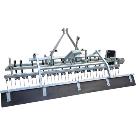 Torros – Scarificateur manuel 200 cm – Aérateur 3 points pour tracteur – 11 dents élastiques – Construction galvanisée – WEP2000 (1/5)