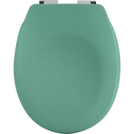 Tapa Inodoro Termo Duro NEELA Verde Mate - Bisagras ABS Cromadas Spirella
