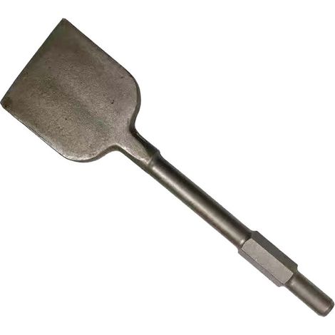 Cincel turbo para azulejos Cincel SDS Plus [30410 mm] de acero especial - irrompible y duradero - cincel plano ancho para taladro percutor para quitar azulejos y adhesivos para azulejos (1/4)