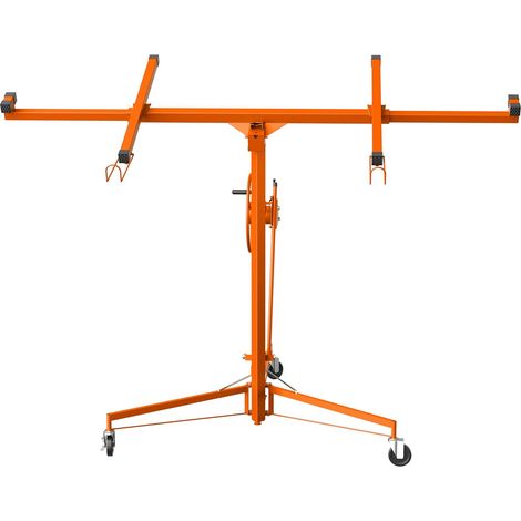 STANEW Alzalastre per cartongesso XXL, alzalastre per cartongesso,pannelli cartongesso,Regolabile In Altezza 140-325 cm, Portata Di 68 Kg, Arancione (1/5)