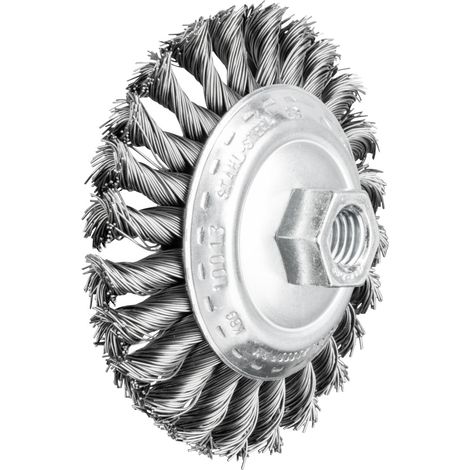 PFERD TOOLS Kegelbürste gezopft KBG Ø 100 x 13 mm M14 Stahl-Draht-Ø 0,50 für für Winkelschleifer POS (1/5)