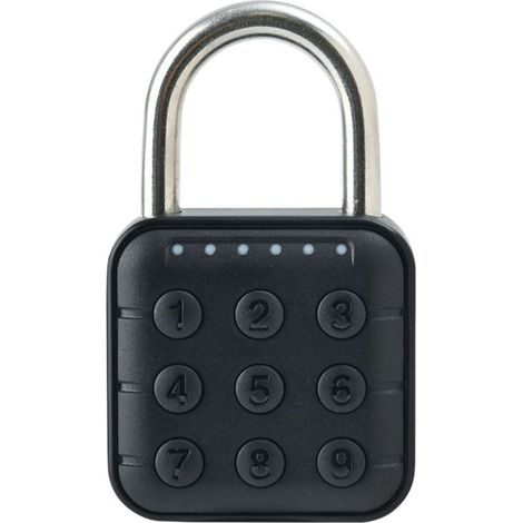 Serrure à mot de passe à 6 chiffres, combinaison électronique, cadenas étanche IP67 pour casier à bagages, armoire (1/5)