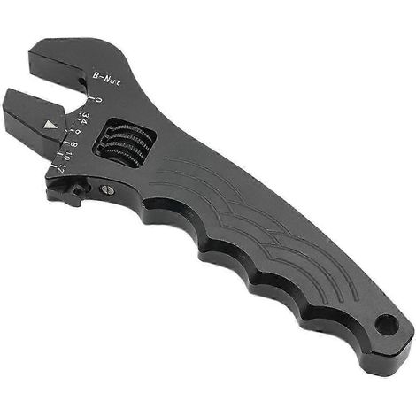 Clé réglable AN-3-AN-16, clé universelle en aluminium, outil à main pour raccords de tuyaux, noir (1/5)