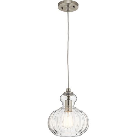 Elstead Riviera 1 Lichtanhänger, Nickel gebürstet, E27 (1/5)