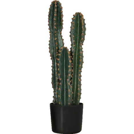 Cactus artificiale, Ø 17 cm, altezza 60 cm, per interni, a forma di foglia, decorazione per la casa. (1/5)