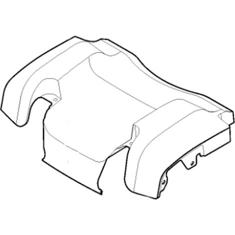 Capot frontal carbone noir tondeuse à batterie MODEL-1 Stiga - GGP - 381390127/0