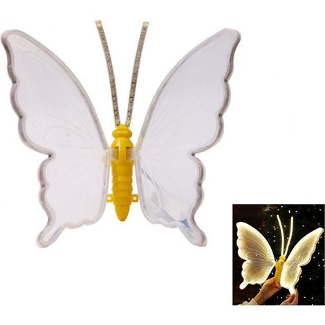 TrAdE Shop Traesio - Lampada Forma Farfalla Decorativa Natalizia Luminosa Led 60cm Statica Luce Calda 641060 - (1/5)