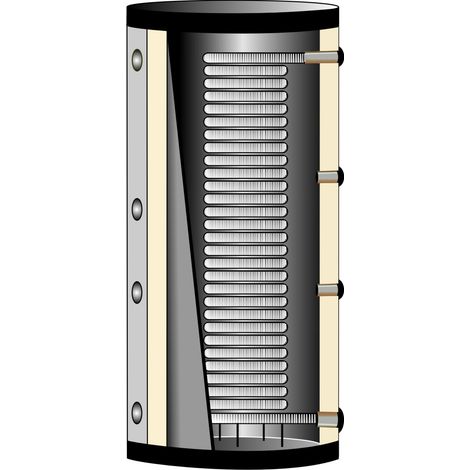 WT 0, 800 Liter, ohne Isolierung-Hygienespeicher Warmwasserspeicher Kombispeicher Solarspeicher (1/5)