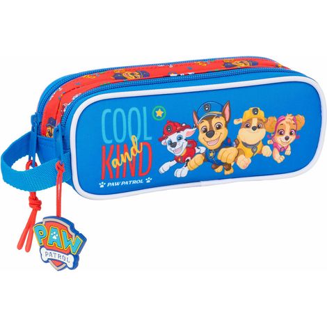 Safta Paw Patrol Cool - Portatodo Doble Niño, Estuche Infantil, Estuche Niño, Ideal para Niños en Edad Escolar, Cómodo y Versátil, Calidad y Resistencia, 21x6x8 cm (1/3)