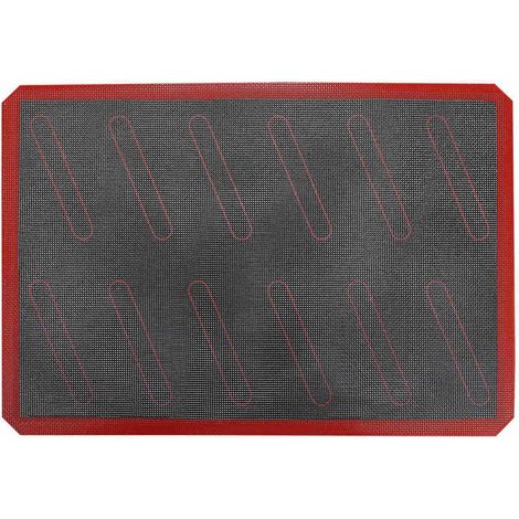 Tapis de cuisson antiadhésif en silicone résistant à la chaleur, idéal pour la cuisson de biscuits, macarons et feuilletés. Tapis de cuisson pour pâte à étaler, biscuits et macarons. (1/4)