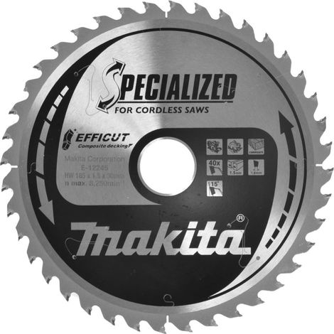 Makita E-12245 Efficut Lama per sega circolare 185x30 mm per legno