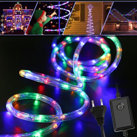 SWANEW Tubo luminoso a LED multicolore per esterni Catena luminosa impermeabile Decor 40M RGB (1/5)