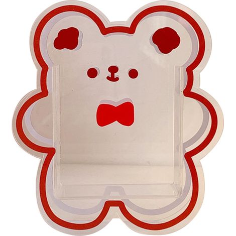 Joli porte-stylo en acrylique, boîte de rangement de bureau transparente et décorative pour filles (1/5)