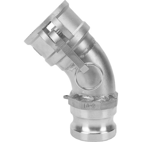 45 Degree Camlock Elbow Fitting, 2 Inch Female x 2 Inch Male (1/5)
