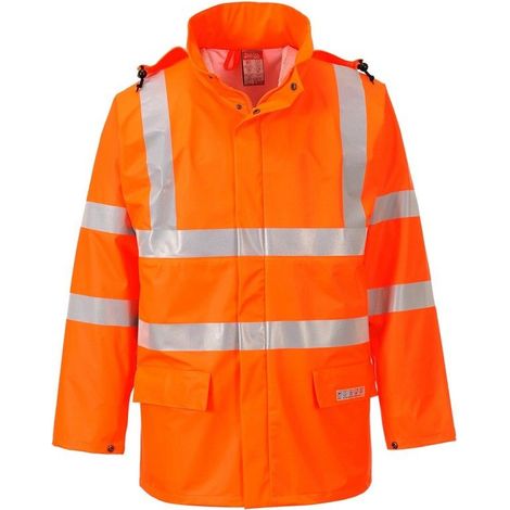 Veste De Pluie Hivis Fr Sealtex Couleur : Orange Taille M - Portwest (1/2)