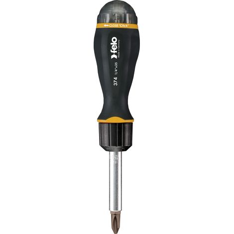 Felo 37400405 - Destornillador portapuntas con almacén telescópico y 8 puntas Felo Serie 374 (8 puntas) (1/2)