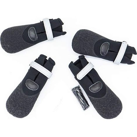 Chaussures antidérapantes pour chien avec chaussettes intégrées, taille 1, lot de 2 paires (1/5)