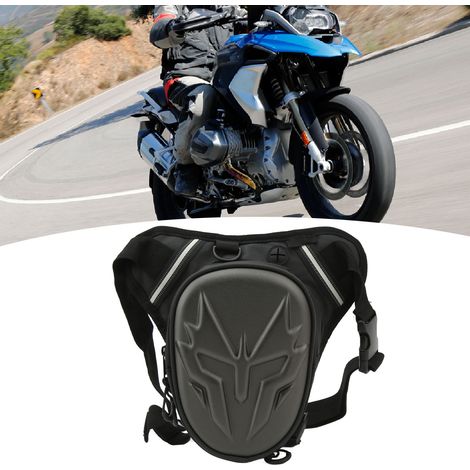 Motorradzubehör, Motorrad-Beintasche, wasserdichte und reflektierende Bikertasche, Schultertasche für Tourenmotorräder (Artikelnummer: JMS-TB04), mattgrau. (1/5)