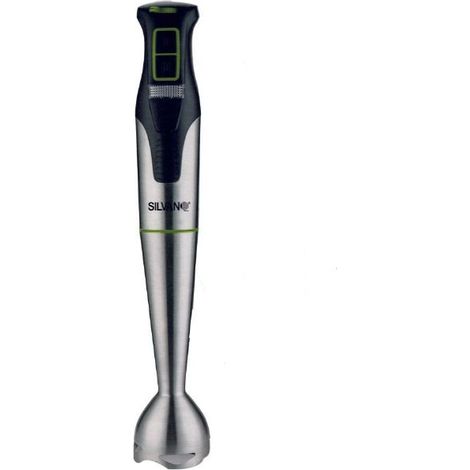 Mixeur plongeant 1200 w inox noir usage d'une main (1/4)