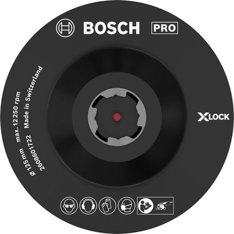 Bosch cutting/grinding PRO Backing Pad X-Lock 125 mm Hook-and-Loop 2608601722
