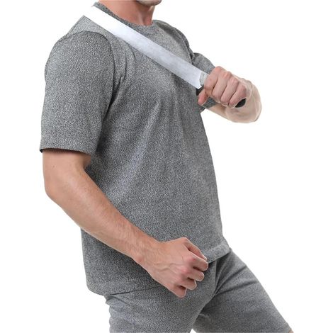 Vêtements de Protection Anti-déchirure à Manches Courtes de Niveau HPPE5 for Usine de Verre extérieure, fournis par Les spéciales.(Medium) (1/4)