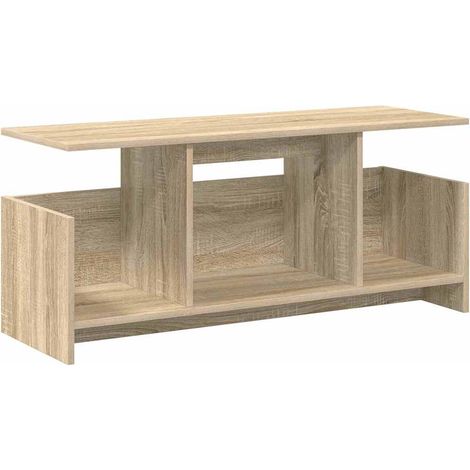TV Stand Sonoma Oak 102 x 35 x 45 cm Engineered Wood vidaXL (1/5)